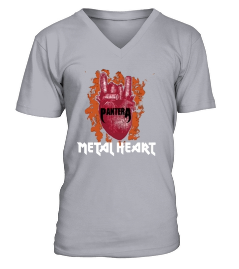 Metal heart Pantera V-Neck T-shirt