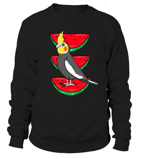 Cockatiel with watermelon pattern Women's Sweatshirt