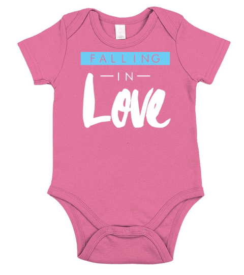 Falling In Love Cute Short Sleeve Baby One-Piece