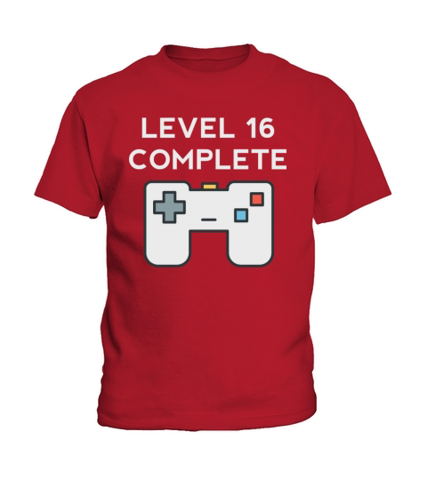 Level 16 Complete 16th Birthday Kids T-Shirt