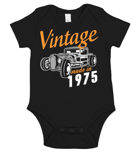 Vintage made in 1975 Short Sleeve Baby One-Piece