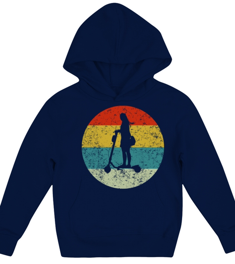 Retro vintage scoter Kids Hoodie