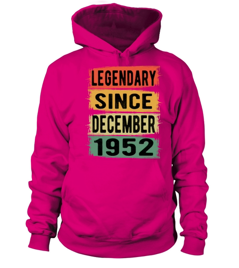 Birthday Retro Legendary December 1952 Men's Hoodie