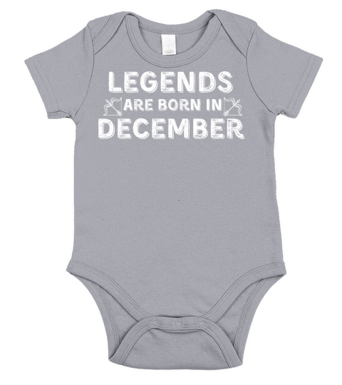 Legends are born in december Short Sleeve Baby One-Piece