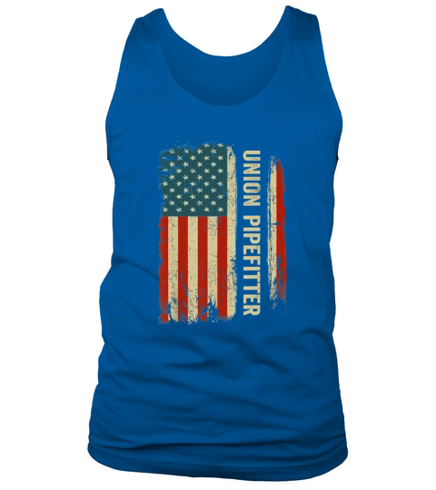 Union Pipefitter American Flag Tank Top Unisex