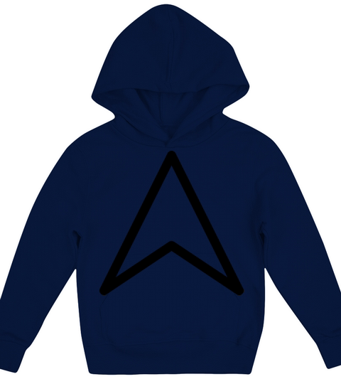 Arrow Head point or Star Trek style Federation Kids Hoodie