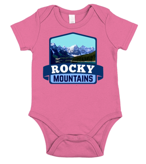 Rocky Mountains Short Sleeve Baby One-Piece