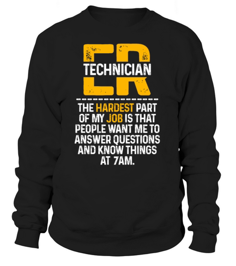 ER Technician Hardest Emergency Room Tech graphic Women's Sweatshirt