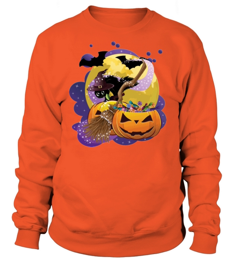 Halloween black cat Women's Sweatshirt