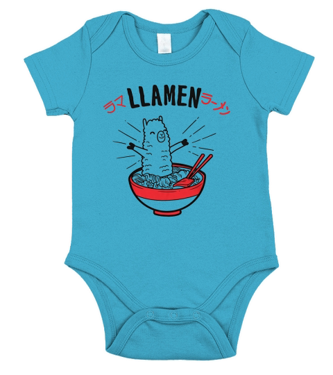 Mens Llamen Funny Llama Short Sleeve Baby One-Piece