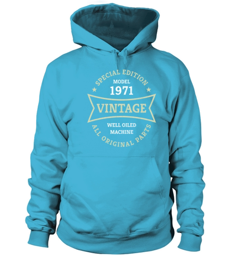 Born 1971 Vintage 50 Year Old 50th Birthday Gifts Women's Hoodie