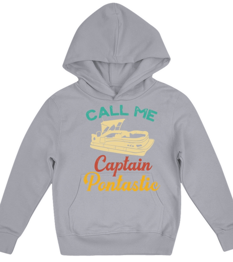 Pontoon Boat Captain Pontastic Fathers Day Gift Kids Hoodie