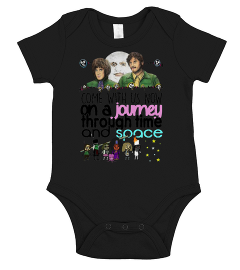 The Mighty Boosh Come with us now an a journey through time Short Sleeve Baby One-Piece