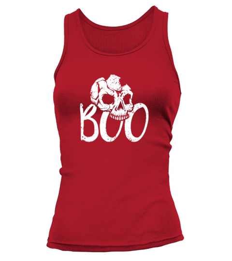 Boo Halloween Bones Trick Or Treat Skeleton Lover Women's Tank Top