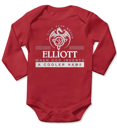 Its Great To Be ELLIOTT Tshirt Long Sleeve Baby One-Piece