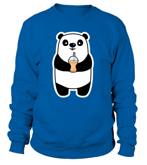 Panda Drinking Bubble Tea Women's Sweatshirt