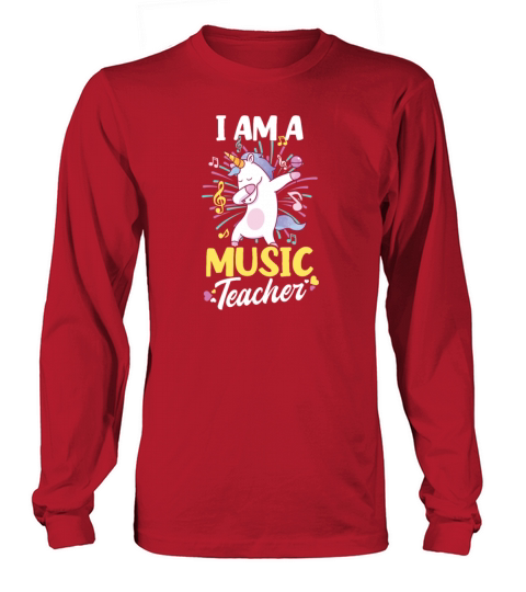 Music Teacher Im A Music Teacher Unicorn Women's Long Sleeve