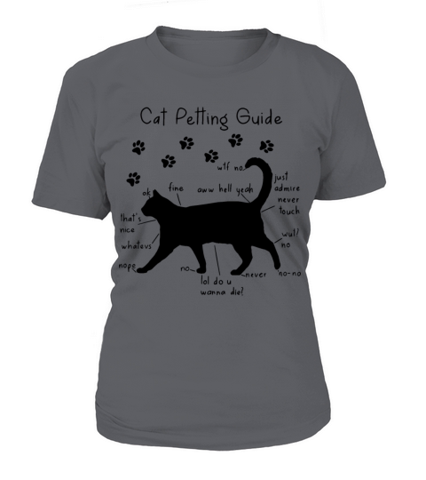 cat petting guide that is nice whatevs nope wanna Women's T-Shirt