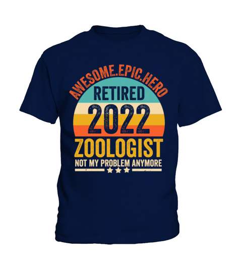 Retired Zoologist 2022 Retirement For Zoologist R Kids T-Shirt