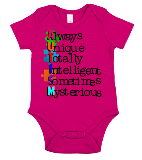 autism Short Sleeve Baby One-Piece
