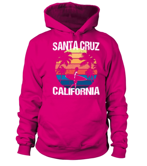 Santa Cruz California Surfing Beach Gift Idea Men's Hoodie