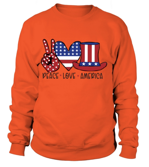 Peace Love America Women's Sweatshirt