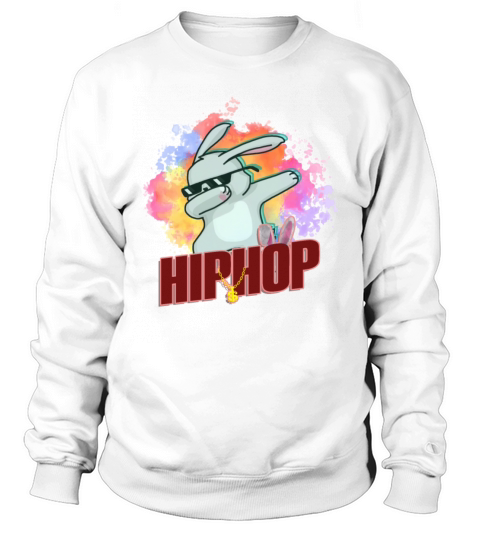 Happy Easter Kids Hop Dabbing Bunny Sweatshirt Unisex