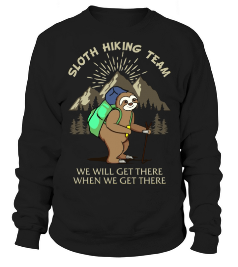 Sloth Hiking Funny Mountain Women's Sweatshirt