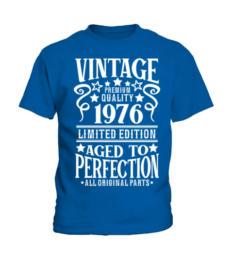 1976 Vintage Birthday Aged to Perfection Kids T-Shirt