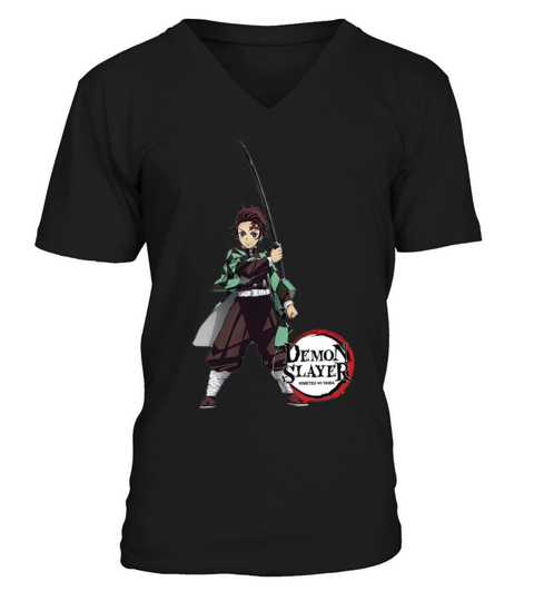 Tanjiro Kamado Demon Men's V-Neck T-shirt