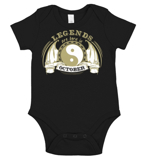 Legends are born in October Short Sleeve Baby One-Piece