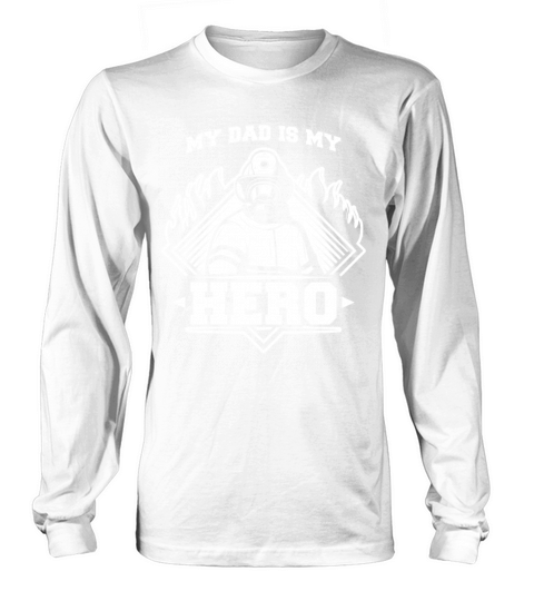 My Firefighter Dad Is My Hero Daughter Thin Red Li Women's Long Sleeve