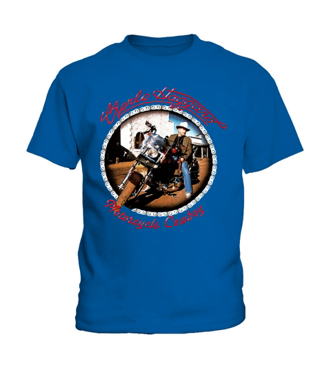 Merle Haggard - Motorcycle Cowboy Kids T-Shirt