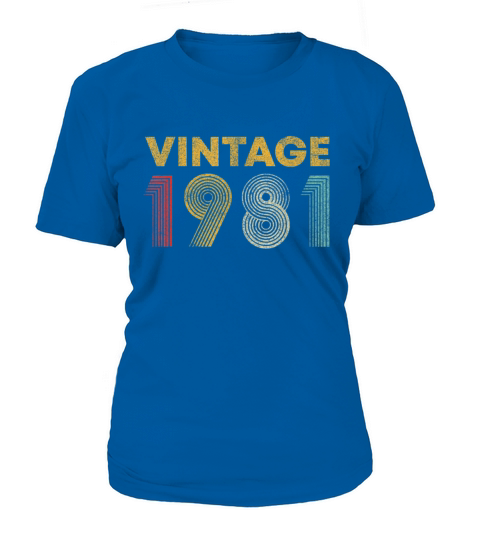 38th Birthday Gift Idea Vintage 1981 T Shirt Men W Women's T-Shirt