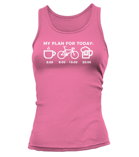 My Plan for Today. Coffee Bike Riding Beer T-Shirt Tank top Woman