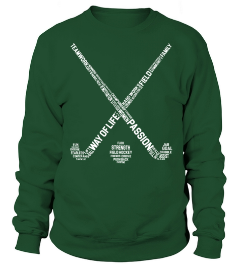 Field Hockey Textual Figure Sweatshirt Unisex