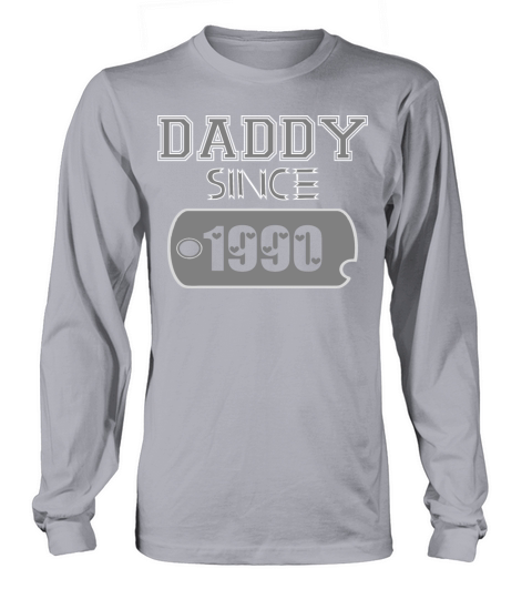 Daddy Since Tag 1990 Happy Fathers Day Women's Long Sleeve