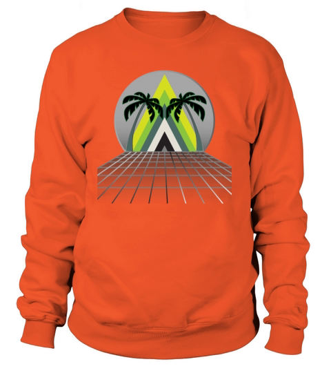RETRO 80S CALIFORNIAN PALMS Women's Sweatshirt