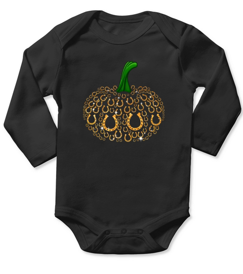 Pumpkin Horse hoof Halloween Costume Long Sleeve Baby One-Piece