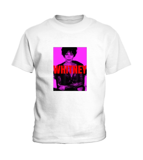 Whitney Houston Official Hot Pink Red Shirt Kids T-Shirt