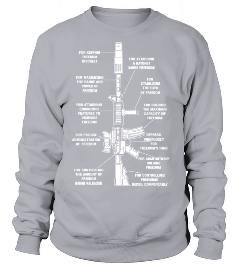 Gun - For keeping freedom discreet awesome t - shi Women's Sweatshirt