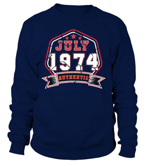 July 1974 Vintage Gift Idea Women's Sweatshirt