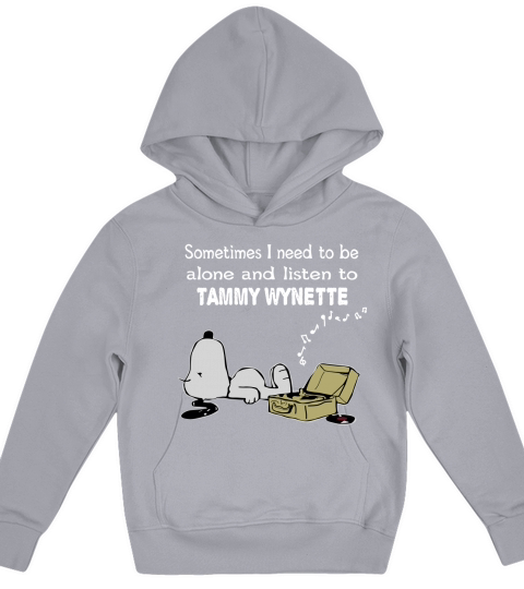 Sometimes I need to be alone and listen to Tammy Wynette Kids Hoodie