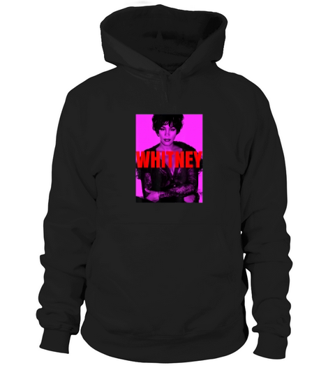 Whitney Houston Official Hot Pink Red Shirt Hoodie Unisex