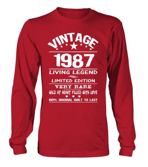 VINTAGE 1987 Men's Long Sleeve