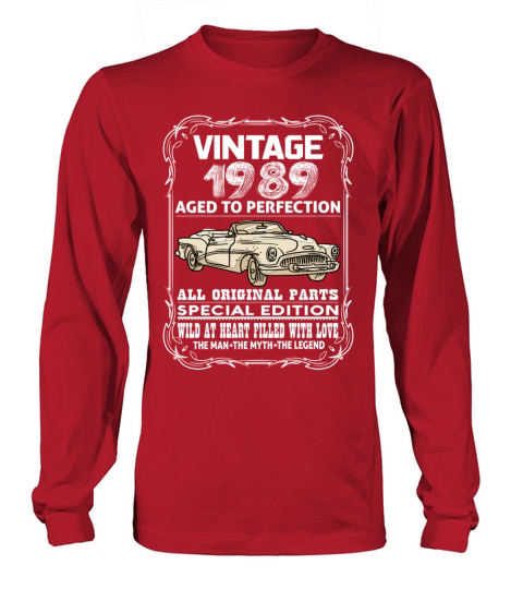 VINTAGE 1989-AGED TO PERFECTION Men's Long Sleeve