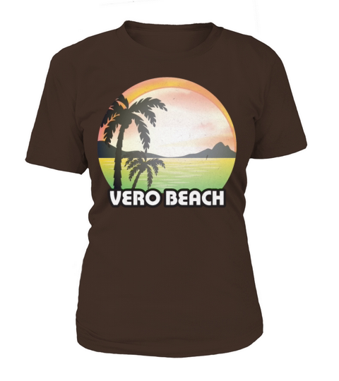 Vintage Vero Beach Florida FL Retro 70s Summer Women's T-Shirt