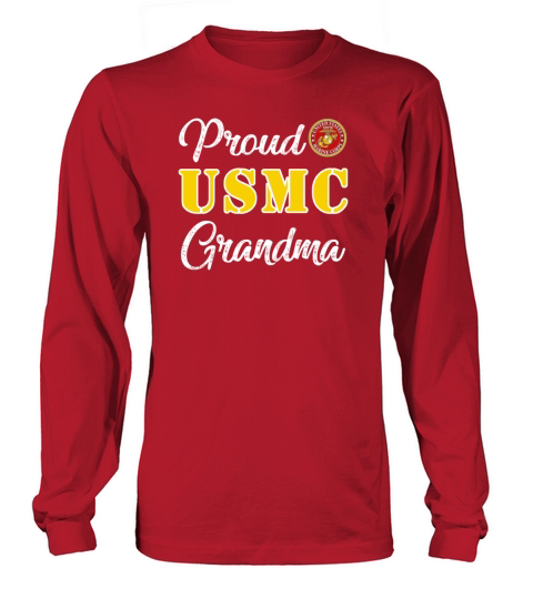 Proud US Marine Corps Grandma Men's Long Sleeve