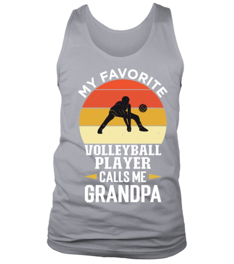 My Favorite Volleyball Player Calls Me Grandpa Men's Tank Top