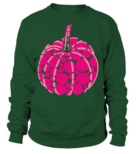 Pumpkin with pink polka dots Women's Sweatshirt